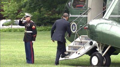 President Obama Ignores A Marine’s Salute, And Then This Happened… President Obama Ignores A Marine’s Salute, And Then This Happened…